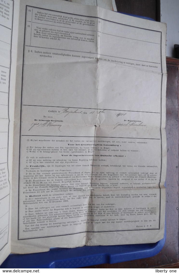 NATIONALE MILITIE ( Lichting 1902  Antwerpen Borgerhout > Jacobs Jaak 1882) 2 Dokumenten ( Zie / voir Photo ) !