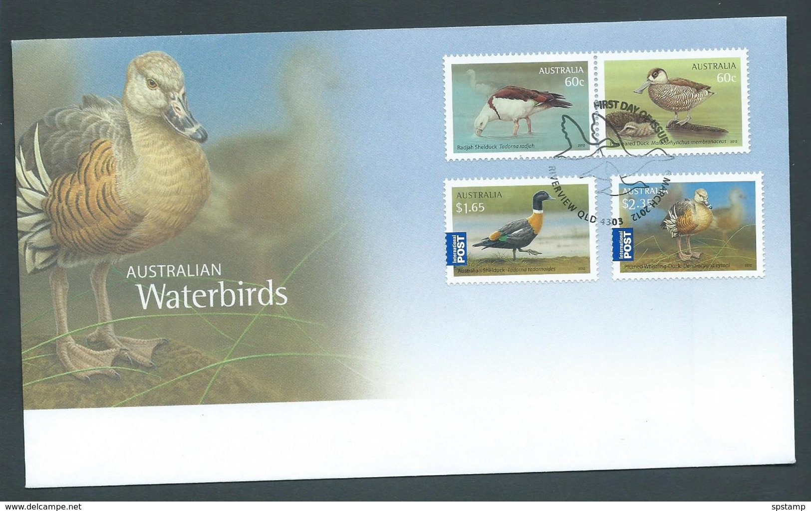 Australia 2012 Waterbirds Set 4 On FDC Official Unaddressed - Covers & Documents