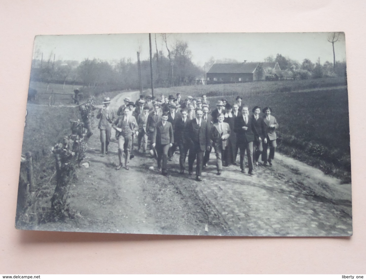 FOTOKAART Te Identificeren ( à Identificier ) RETRET > 1930 GROOT BEIGAARDEN In Potlood ( Zie / Voir Photo ) ! - Dilbeek