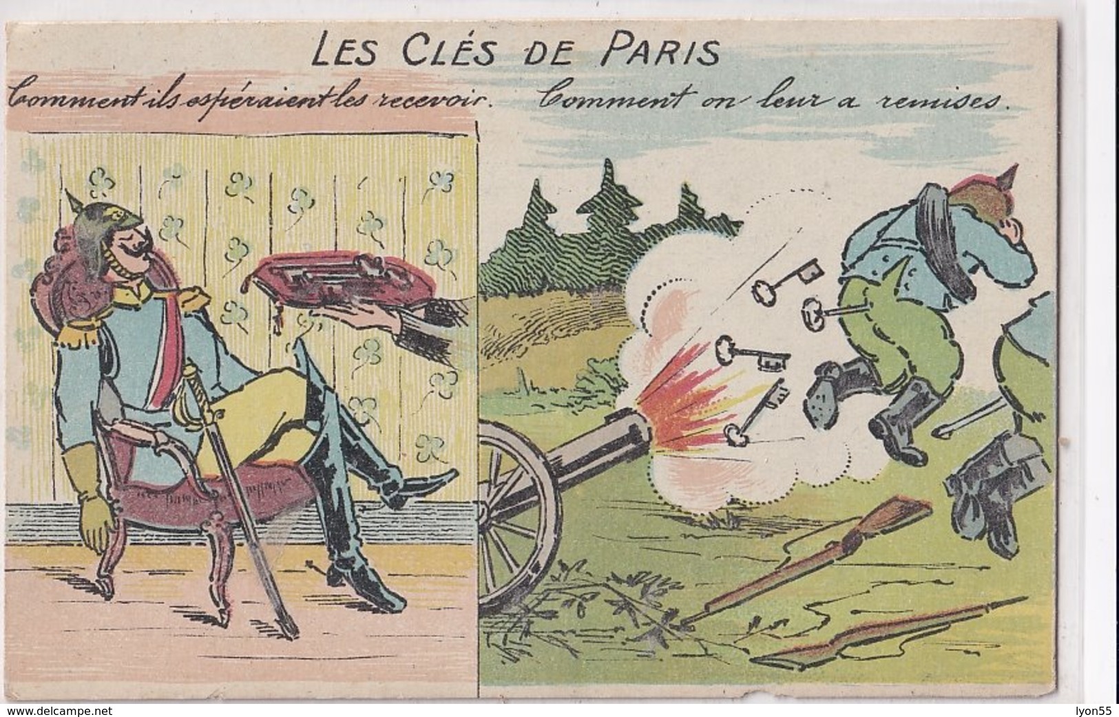 Les Clés De Paris (illustrateur Inconnu) - Guerre 1914-18