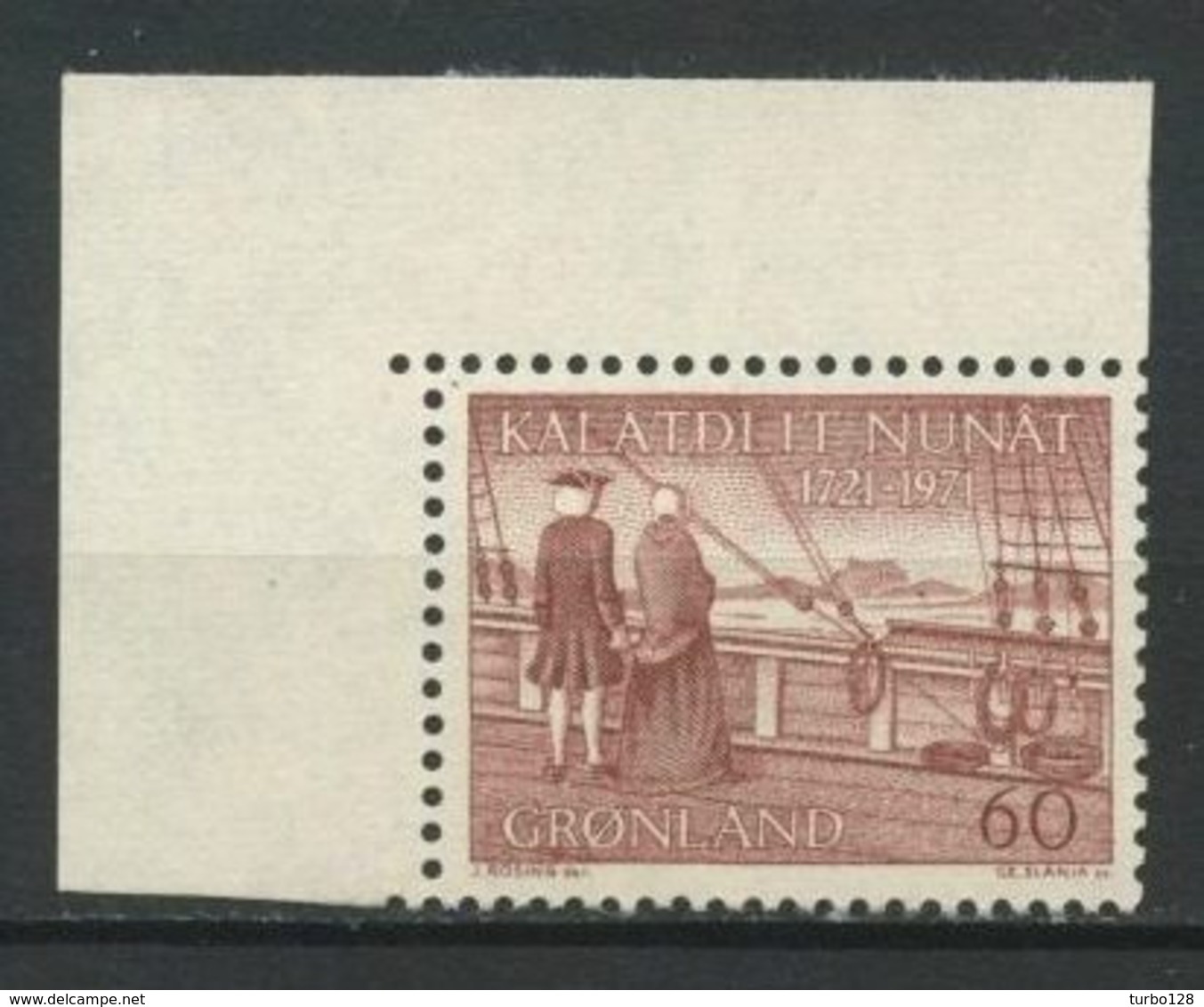 GROENLAND 1971 N° 65 ** Neuf MNH Superbe C 2 € Arrivée De Hans Egede Bataux Sailboat - Neufs