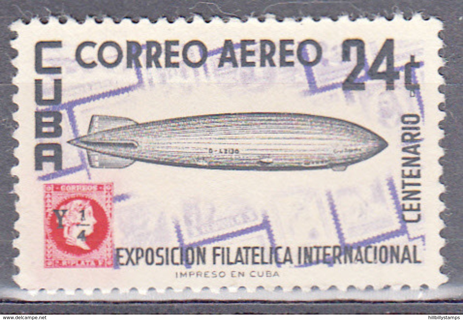 CUBA     SCOTT NO. C124     USED      YEAR  1955 - Poste Aérienne