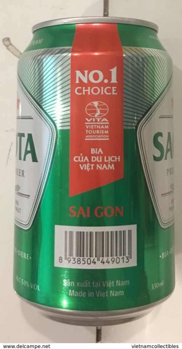 Vietnam Viet Nam SAGOTA 330ml Empty Beer Can / Opened By 2 Holes At Bottom - Dosen