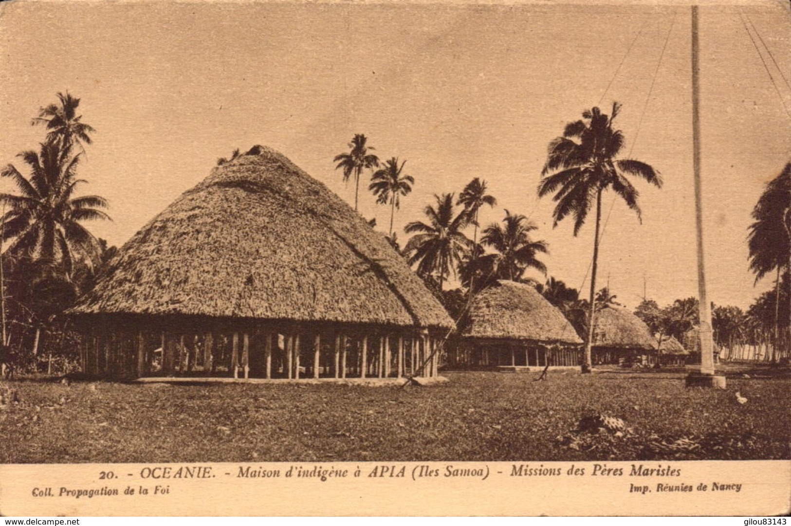 Oceanie, Iles Samoa, Alpa, Missions Des Peres Maristes      (bon Etat) - Samoa