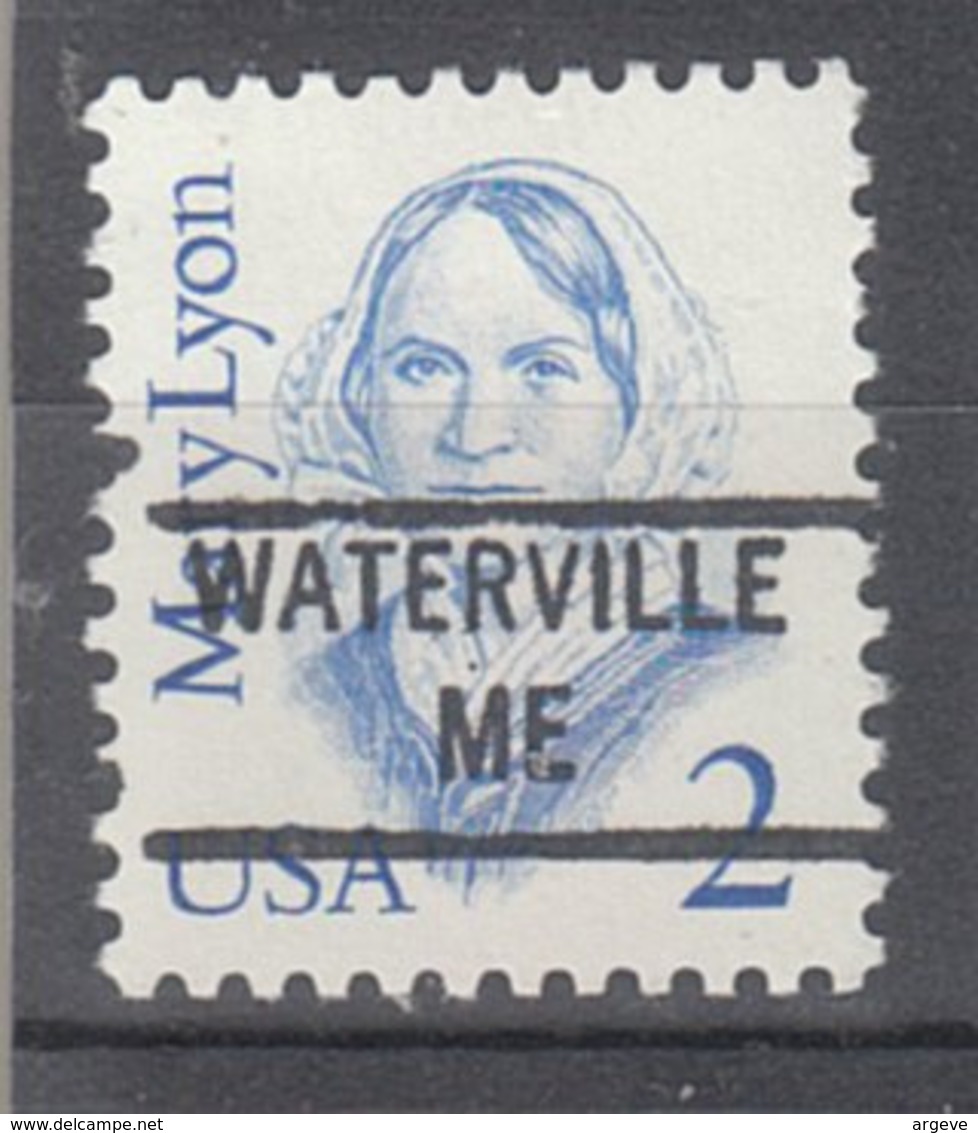 USA Precancel Vorausentwertung Preo, Locals Maine, Waterville 841 (b1.5) - Prematasellado