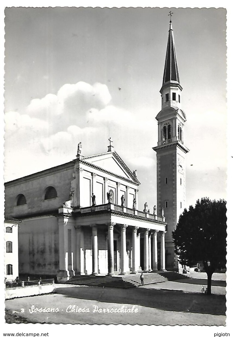 VI241 - SOSSANO VICENTINO - CHIESA PARROCCHIALE - VICENZA  -  F.G. NON VIAGGIATA MA SCRITTA - Vicenza