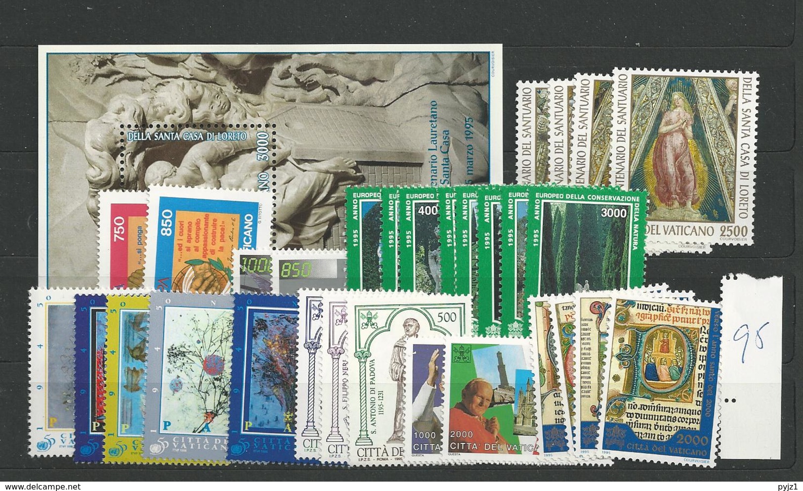 1995 MNH Vaticano, Vatikanstaat, Year Collection, Postfris** - Annate Complete