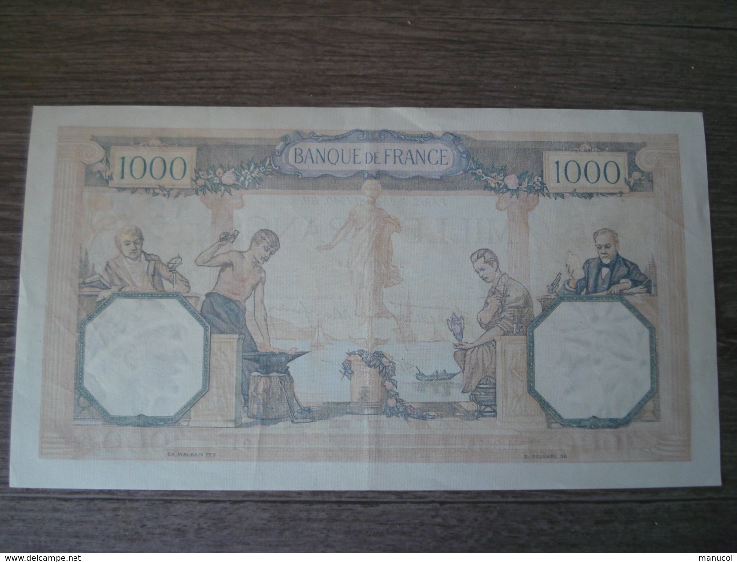 1000 FRANCS CERES ET MERCURE DU 18/04/1940 SERIE M 9476 - 1 000 F 1927-1940 ''Cérès Et Mercure''