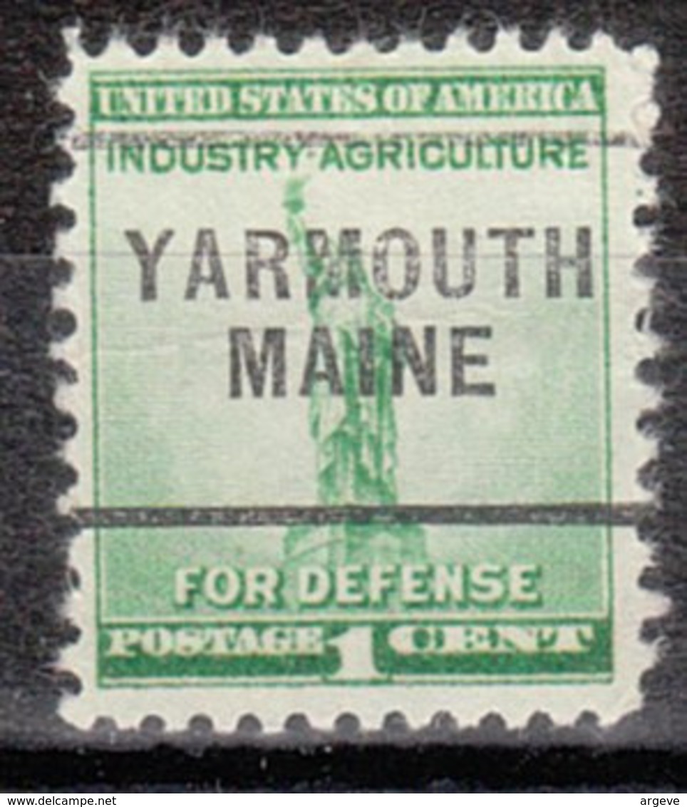 USA Precancel Vorausentwertung Preo, Locals Maine, Yarmouth 256 - Vorausentwertungen