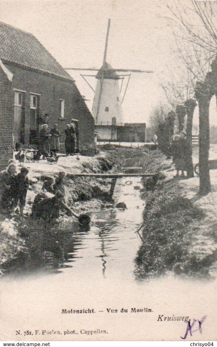 99Av  Kruisweg Lillo Molenzicht Vue Du Moulin - Lille