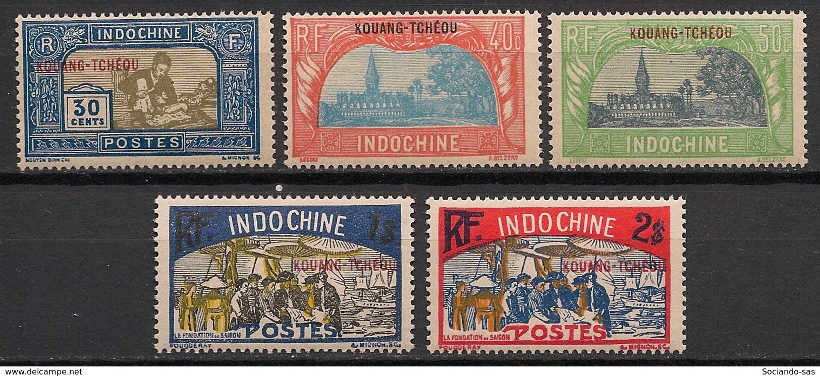 Kouang Tchéou - 1927 - N°Yv. 92 - 93 - 94 - 95 - 96 - 5 Valeurs - Neuf Luxe ** / MNH / Postfrisch - Unused Stamps