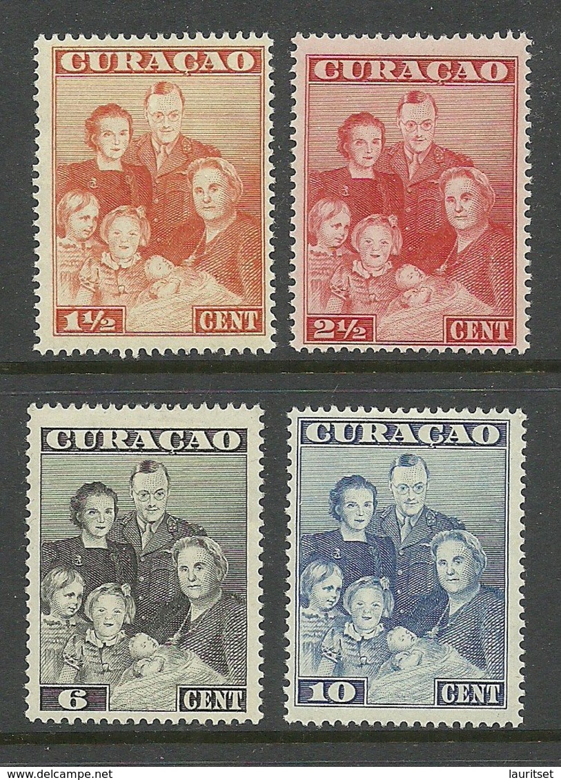 CURACAO 1943 Michel 204 - 207 * Royal Family - Niederländische Antillen, Curaçao, Aruba