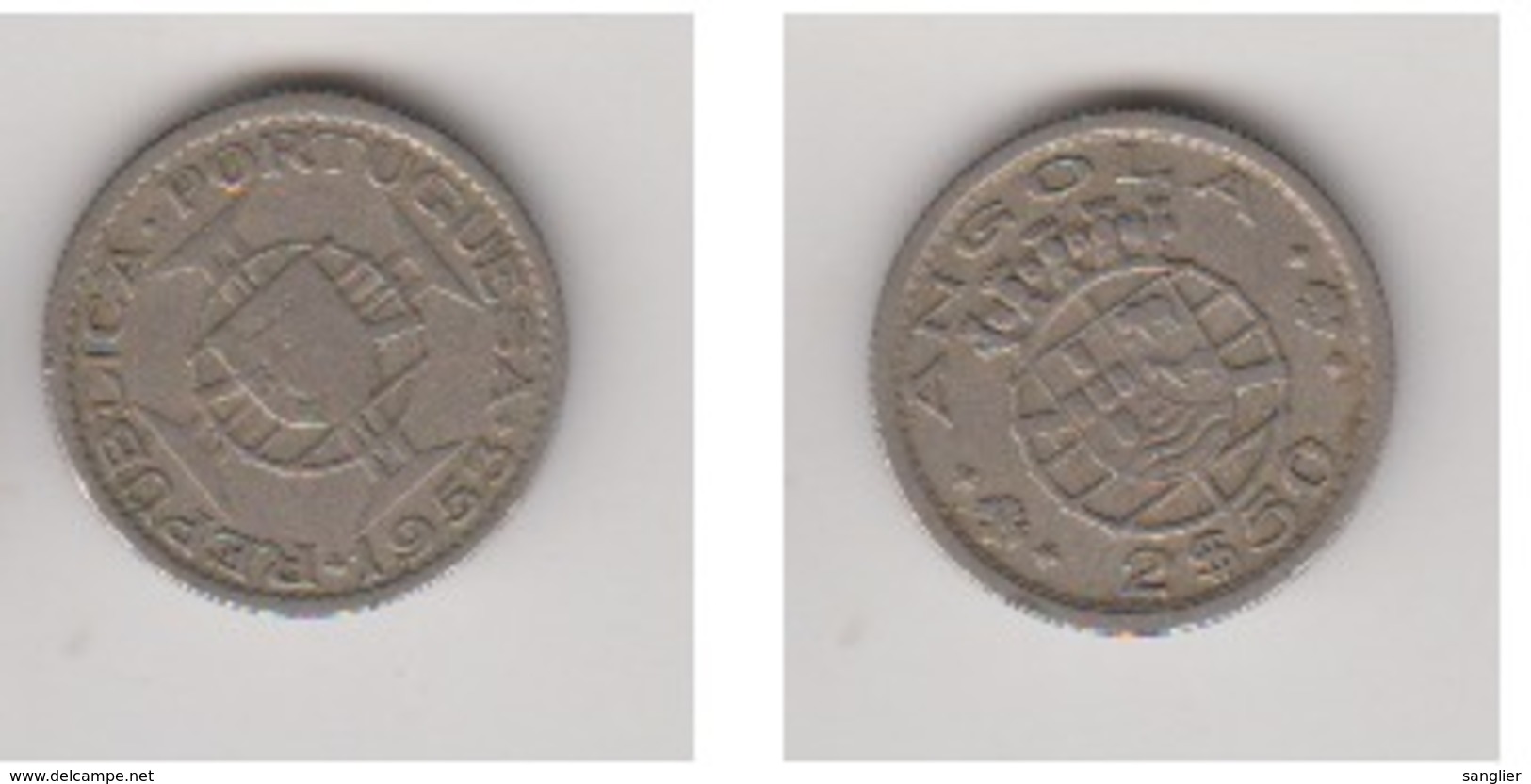 ANGOLA - 2.5 ESCUDOS 1953 - Angola