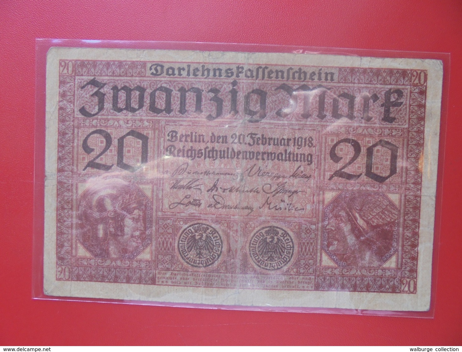 Darlehnskassenschein :20 MARK 1918 CIRCULER (B.8) - 20 Mark