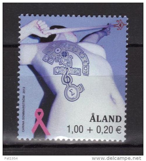 Aland 2012 N°367 Neuf Lutte Contre Le Cancer Du Sein - Ålandinseln