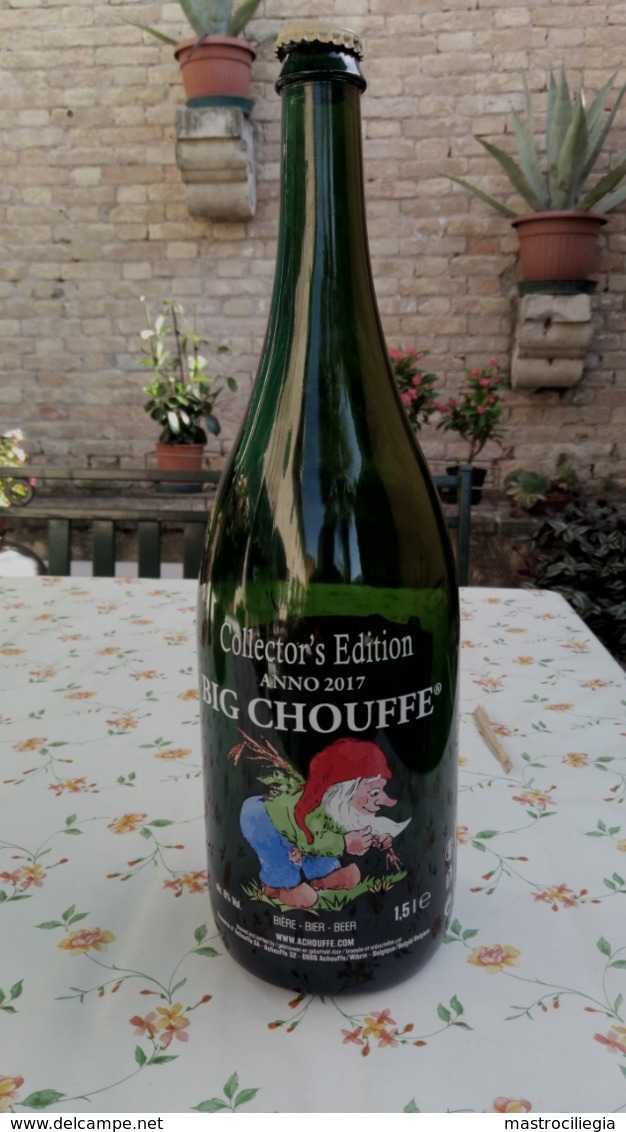 BRASSERIE D'ACHOUFFE Biere Bier Beer Birra Big Chouffe Collector's Edition 2017 bouteille Vide 1,5 L - Bier