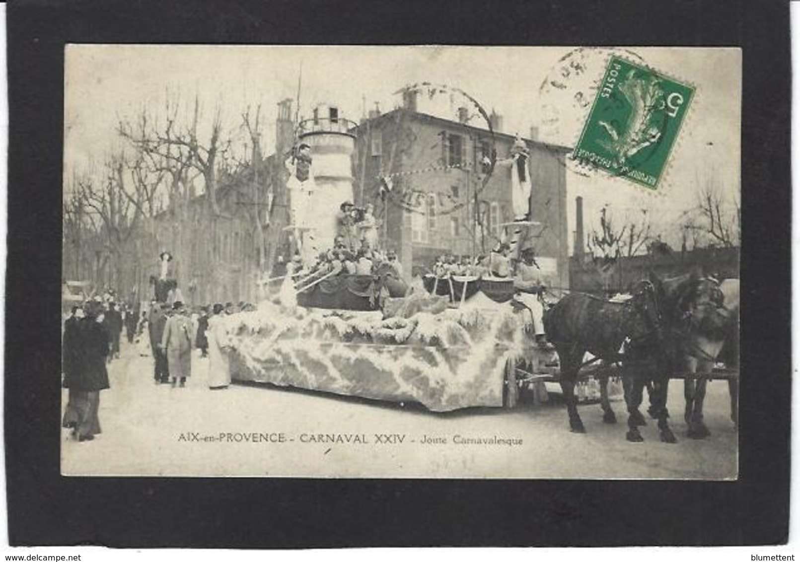 CPA Bouches-du-Rhône 13 Aix En Provence Carnaval Circulé - Aix En Provence