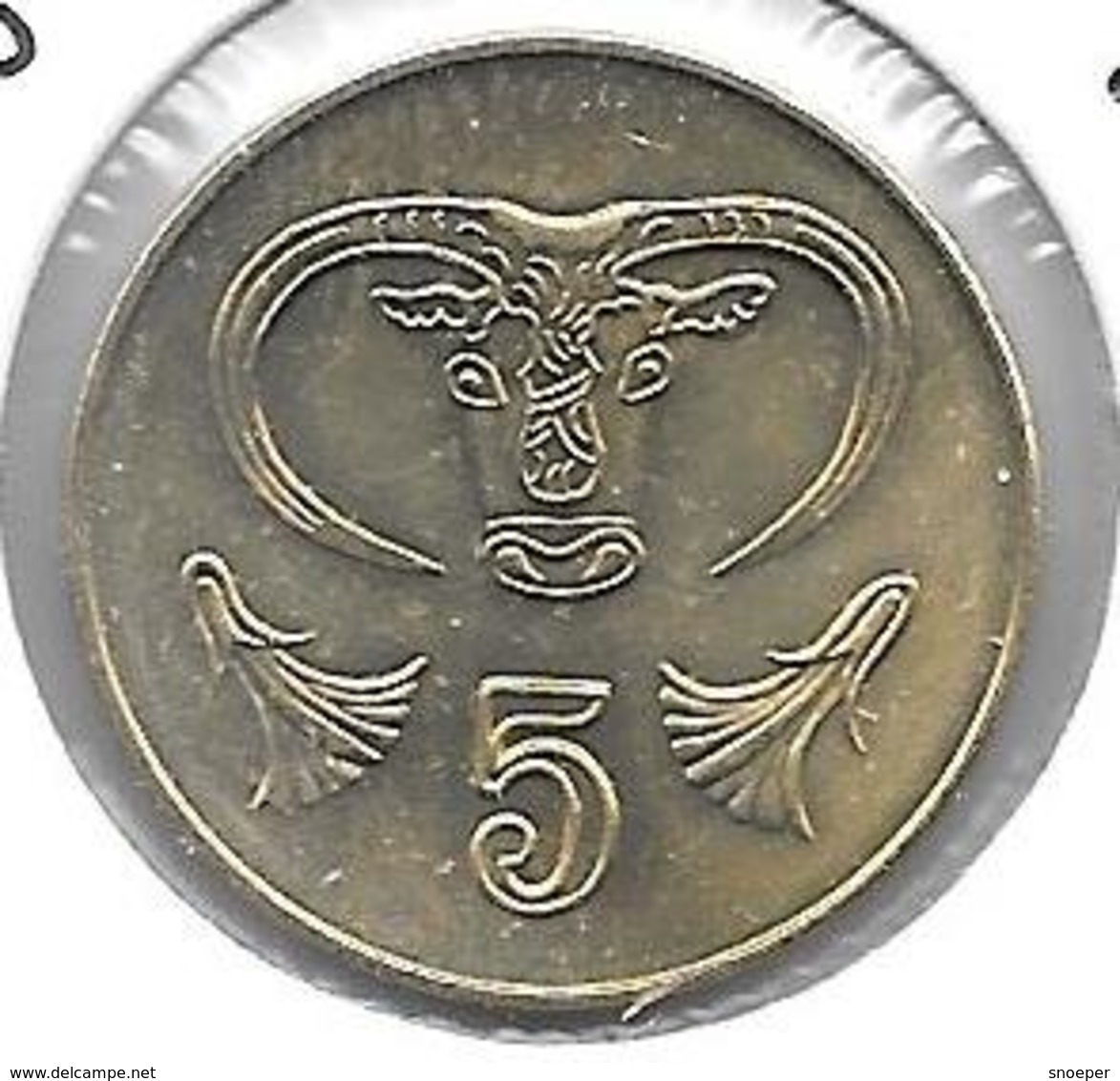 Cyprus 5 Cents 2004  Km 55.23  Unc - Zypern