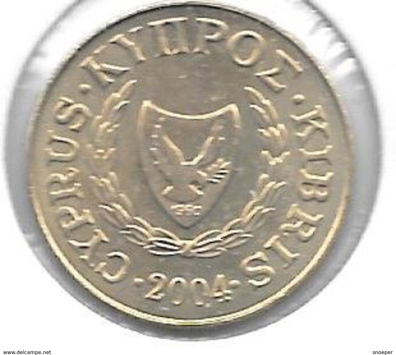 Cyprus 5 Cents 2004  Km 55.23  Unc - Zypern