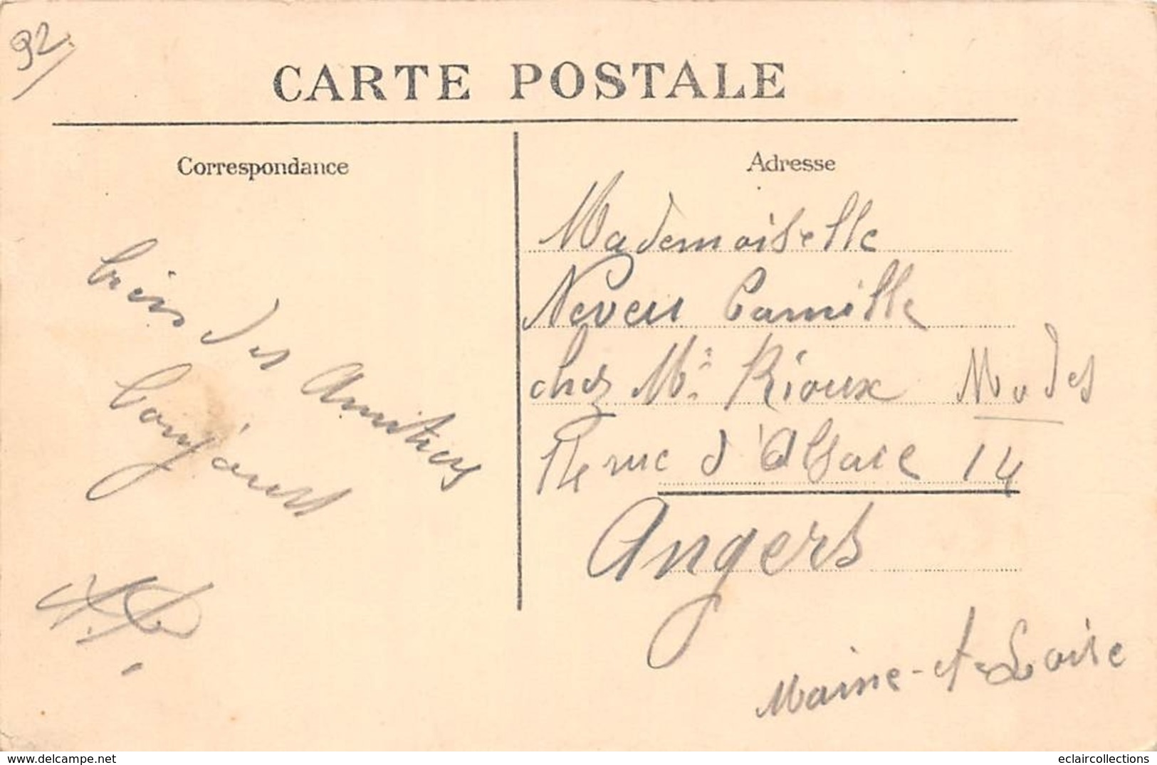 Thème.  Métier.   Pêche A La Ligne :    92       Rueil.Malmaison    Une Partie De Pêche       (Voir Scan) - Pêche