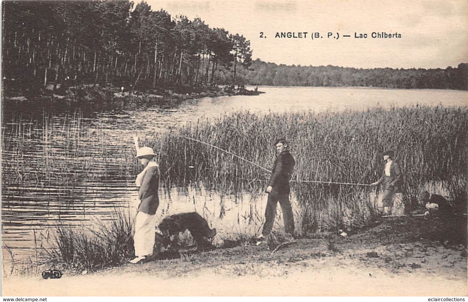 Thème.  Métier.   Pêche A La Ligne :    64   Anglet      Lac Chiberta        (Voir Scan) - Pêche