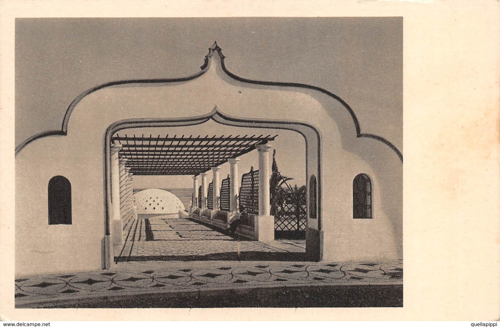 09587 "GRECIA - RODI - DODECANESO - EGEO ORIENTALE - LE REGIE TERME DI CALITEA-LA PERGOLA D'ACCESSO"   CART  NON SPED - Grecia