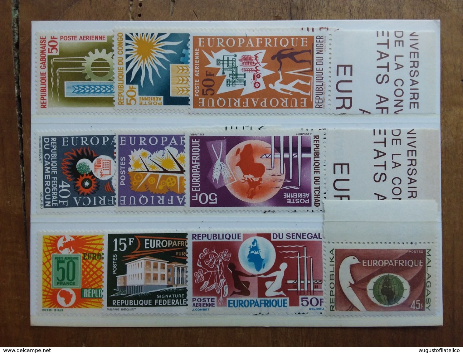 EX COLONIE FRANCESI - EUROPA-AFRICA 1970/75 - Europafrica 1° Anniversario - Giro Completo Nuovi ** + Spese Postali - Altri & Non Classificati