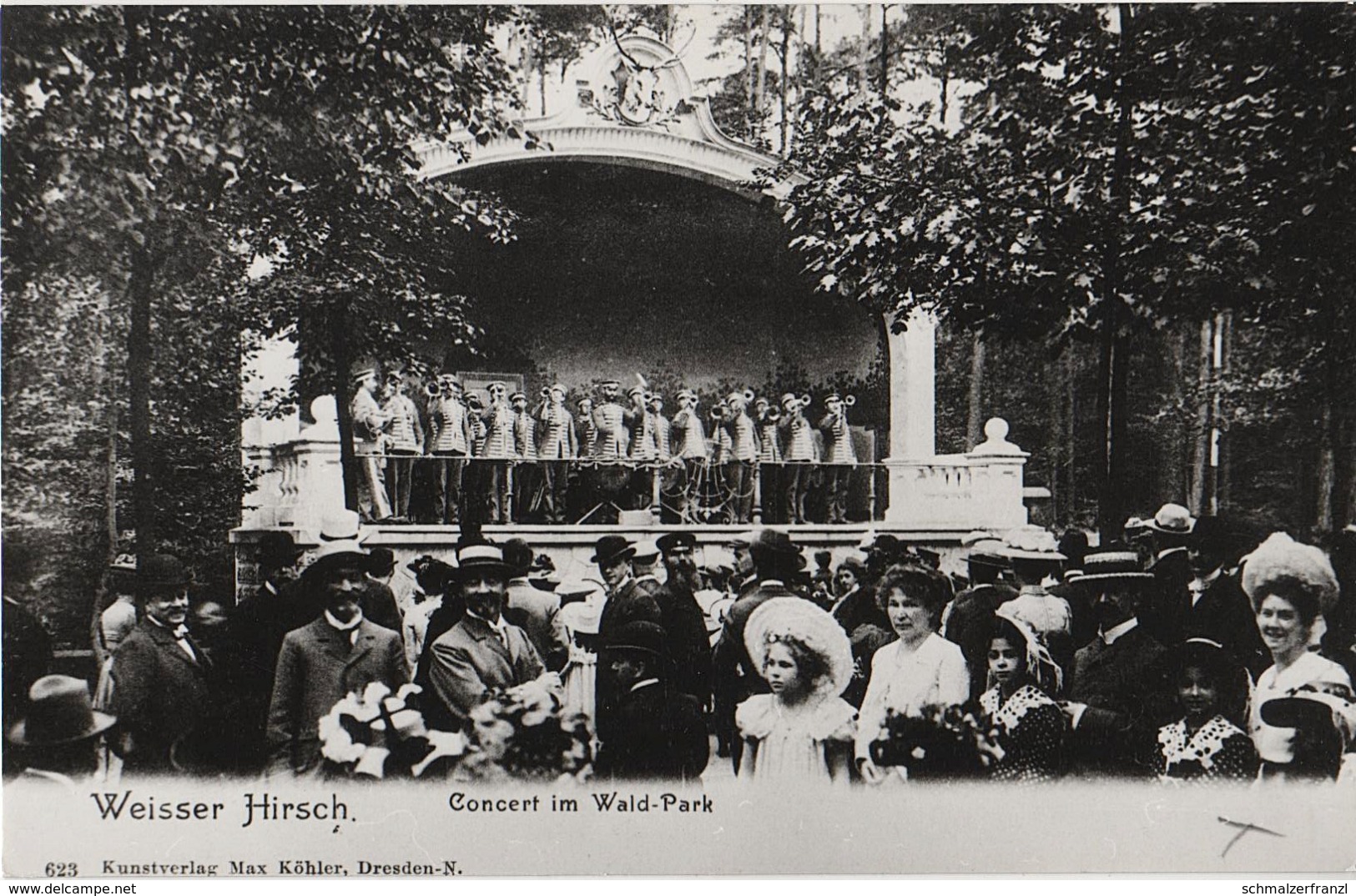 Repro Foto Dresden Weißer Hirsch Konzert Im Wald Park Waldpark Konzertplatz A Stechgrundstraße Diebsweg Bühlau - Andere & Zonder Classificatie