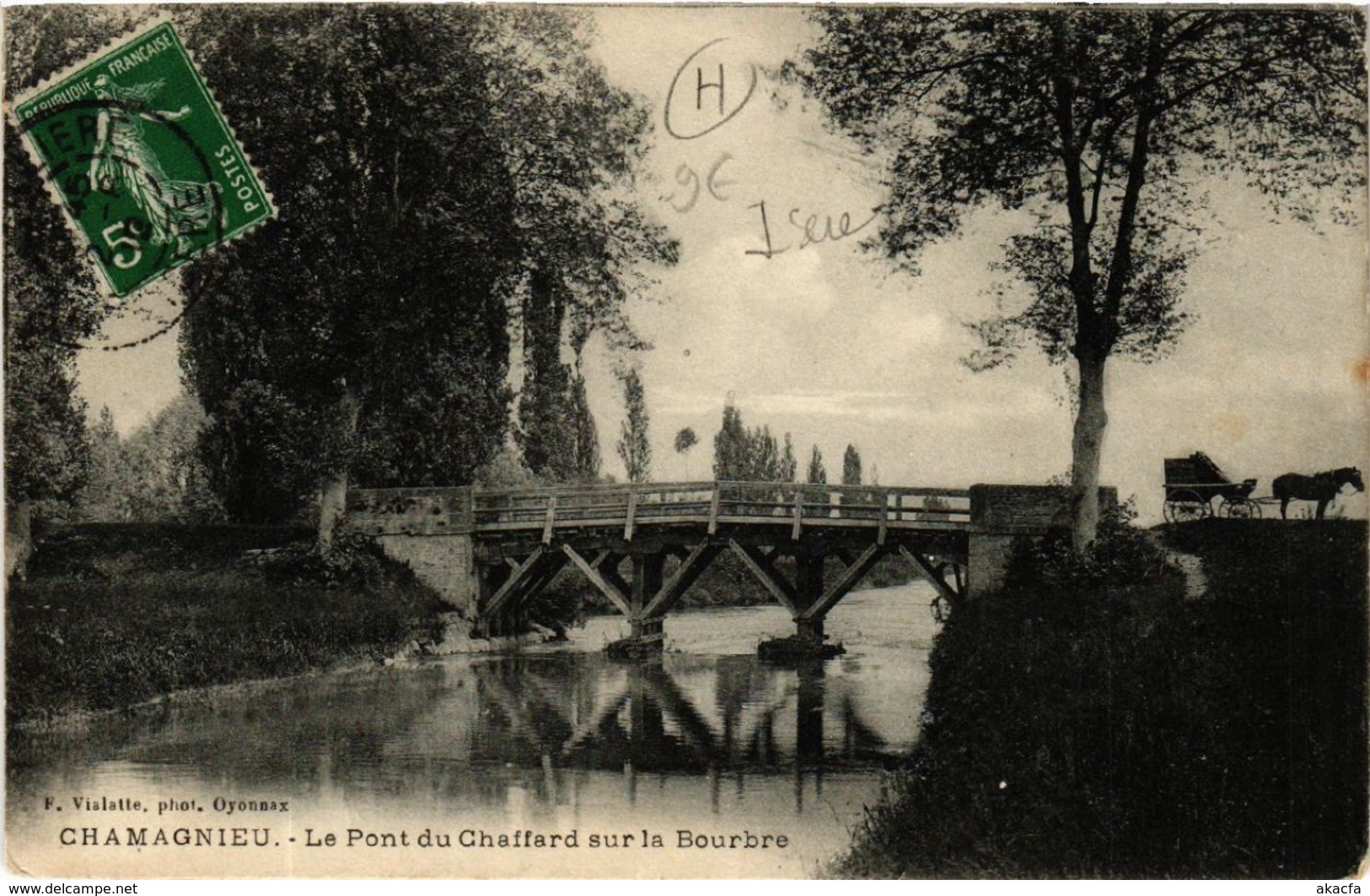 CPA CHAMAGNIEU - Le Pont Du Chaffard Sur La Bourbre (489319) - Other & Unclassified