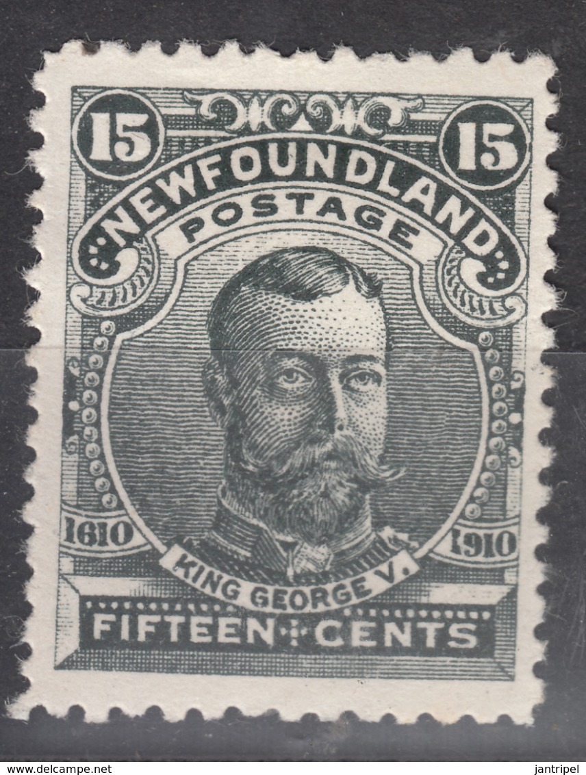 NEW FOUNDLAND 1910   KGV  15 C  BLACK  MH - 1908-1947