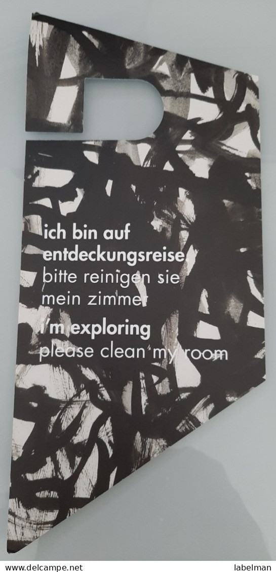 HOTEL MOTEL INN PENSION MOTOR HOUSE RESIDENCE ARTOTEL CLEAN MY ROOM DONT DISTURB SIGN BERLIN GERMANY DEUTSCHLAND - Hotel Labels