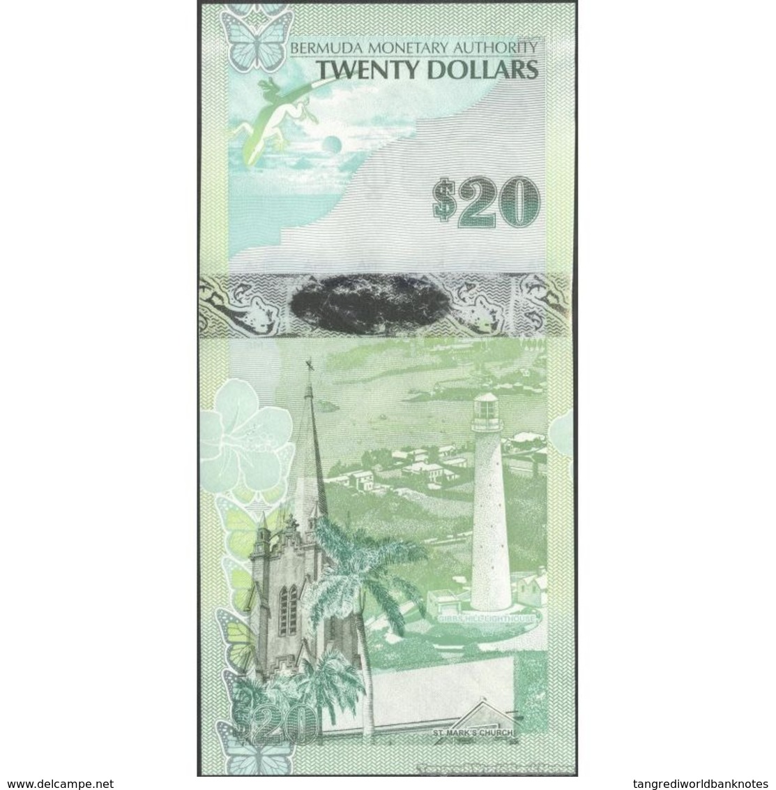 TWN - BERMUDA 60b - 20 Dollars 1.1.2009 (2013) Hybrid - Prefix A/1 - Signatures: Cossar & Joaquin UNC - Bermude