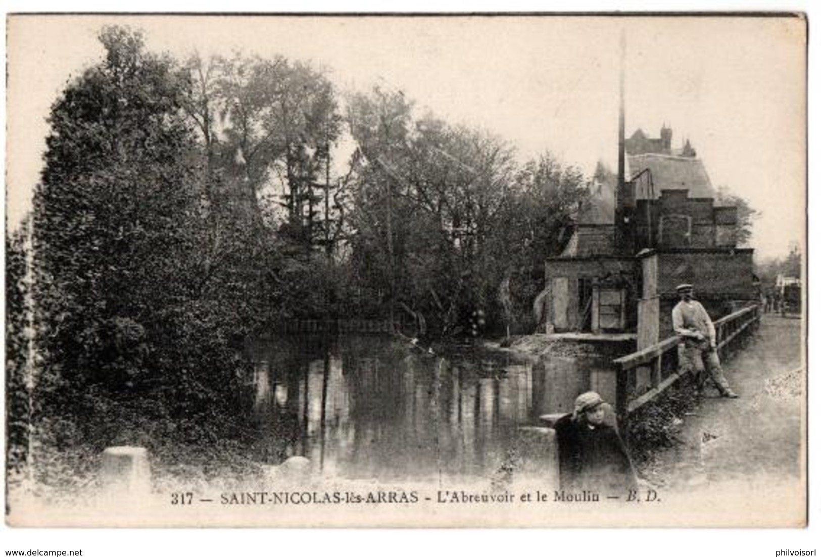 SAINT NICOLAS L ABREUVOIR ET LE MOULIN ANIMEE - Autres & Non Classés