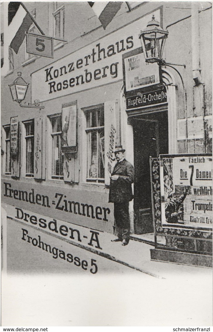 Repro Foto Dresden Altstadt Konzerthaus Rosenberg Große Frohngasse 5 A Altmarkt Weiße Gasse König Johann Straße - Other & Unclassified