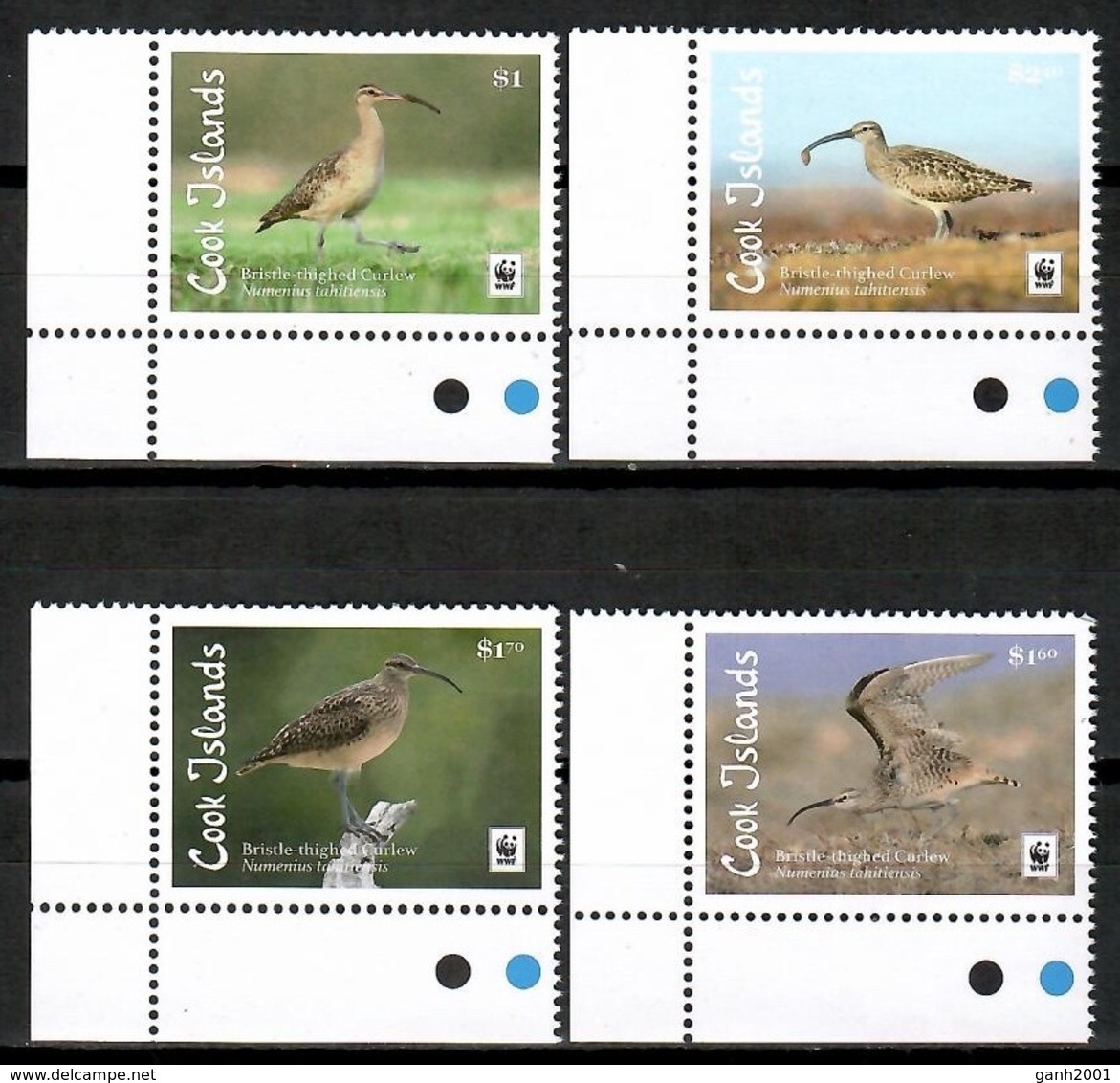 Cook Islands 2017 / Birds WWF MNH Aves Vögel Oiseaux / Cu14628  41-8 - Otros & Sin Clasificación