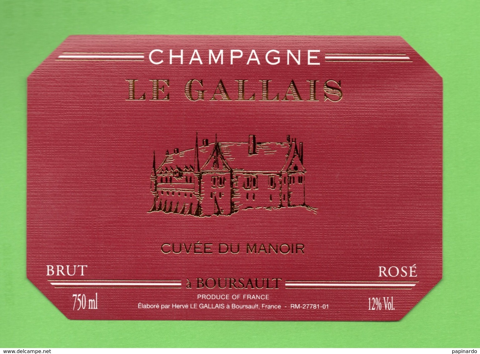 Etiquette De Champagne   "   Le Gallais - Champagne