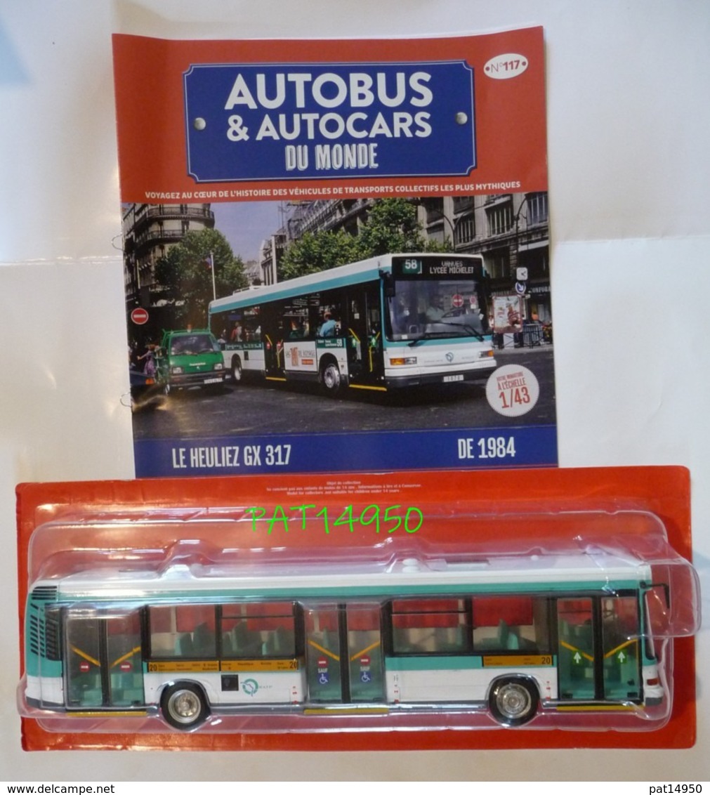 AUTOCAR BUS AUTOBUS HEULIEZ GX 317 RATP Ligne 20 - Ixo