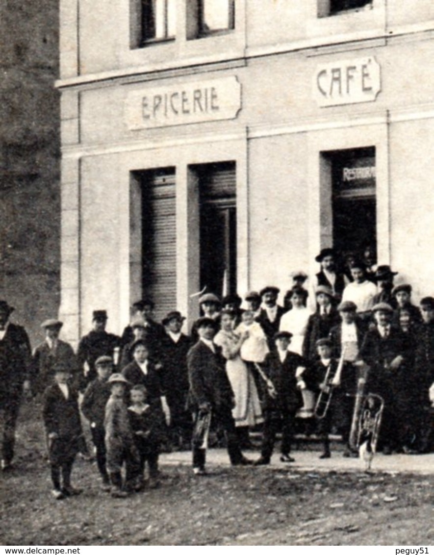 54. Crusnes-Village. Epicerie-Café-Restaurant Ch. Metten. 1912 - Autres & Non Classés