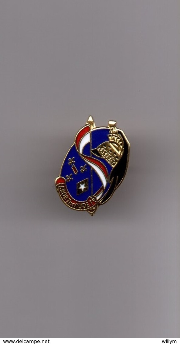 Pin's Armée / Insigne 3ème Régiment De Dragons (EGF Doré Signé Segalen) Hauteur: 1,8 Cm - Militaria