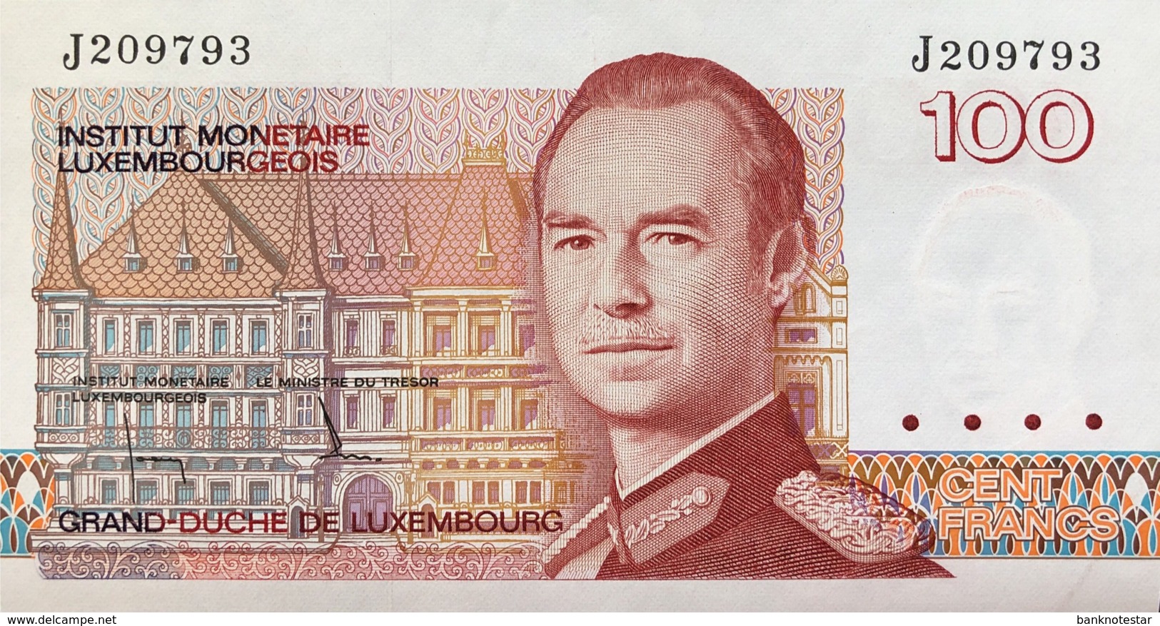 Luxembourg 100 Francs, P-58a (1986) - UNC - Sign.1 - Lussemburgo