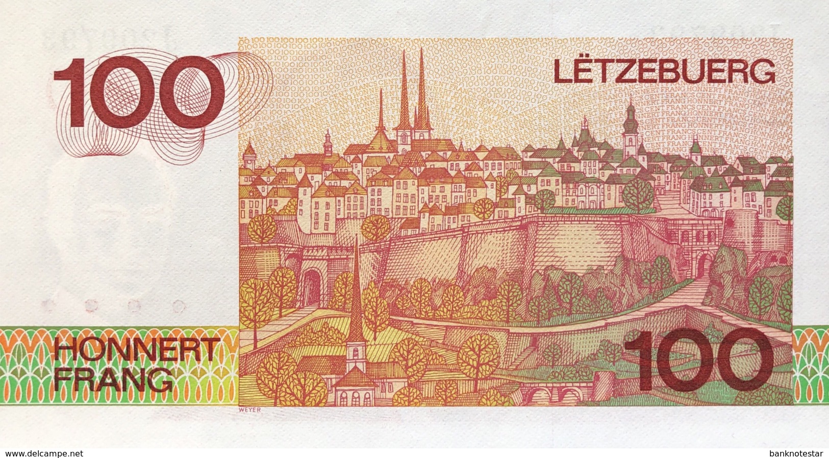 Luxembourg 100 Francs, P-58a (1986) - UNC - Sign.1 - Luxembourg