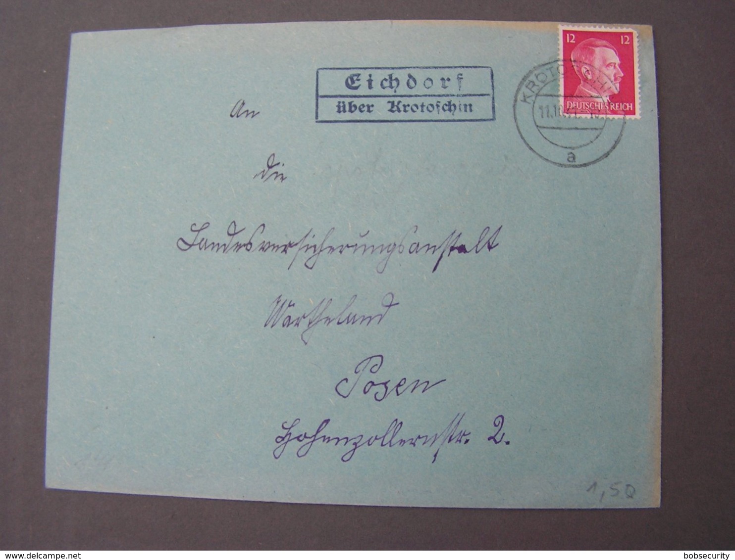 Krotoschin 1941 Landpost Cv. Polen ? - Briefe U. Dokumente