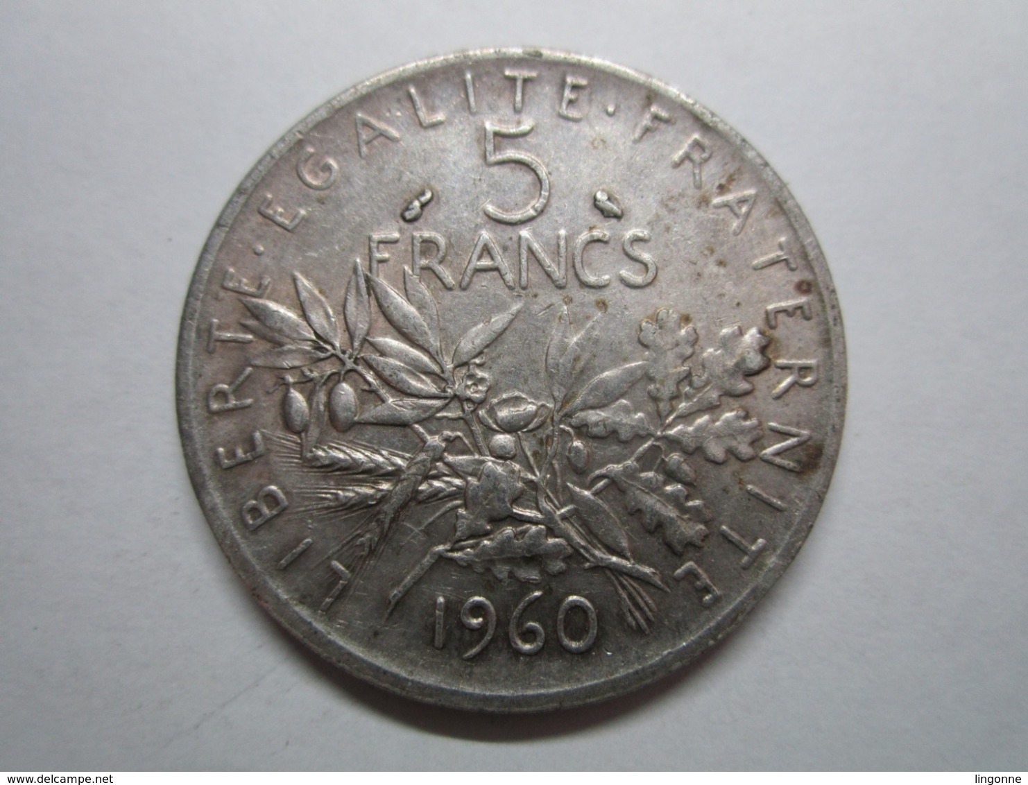 5 Francs Semeuse 1960 En Argent - Otros & Sin Clasificación
