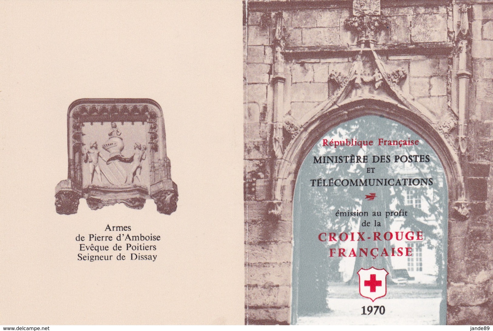 France - Carnet CROIX ROUGE N° 2019a - Neuf ** Année 1970 - Variété Croix Rouge à 27mm Au Lieu De 32 - - Red Cross