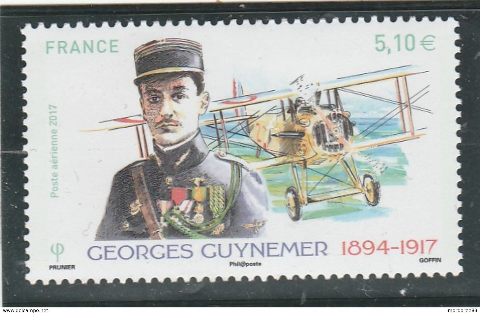 FRANCE 2017 GEORGES GUYNEMER NEUF** - 1960-.... Neufs