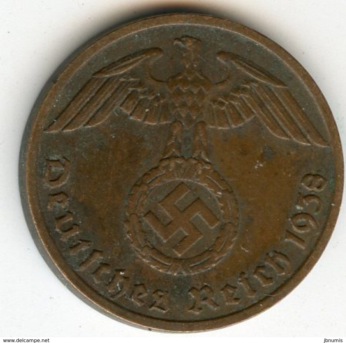 Allemagne Germany 1 Reichspfennig 1938 A J 361 KM 89 - 1 Reichspfennig