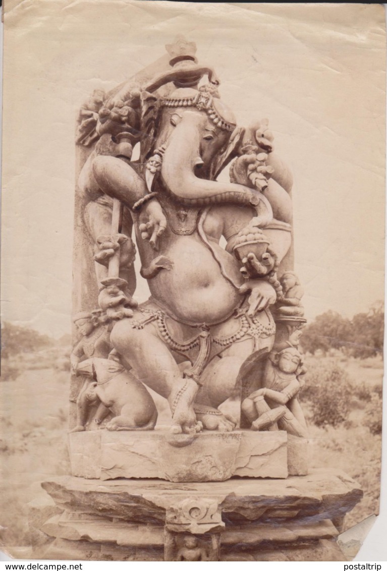 Ganesh, Ganapati Tantra, Ekadanta Of Vinayaka INDE INDIA    20*14CM Fonds Victor FORBIN 1864-1947 - Antiche (ante 1900)