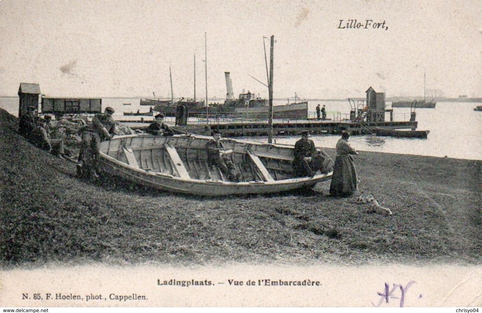 99Av   Belgique Lillo Fort Ladingplaats Vue De L'embarcadére - Autres & Non Classés