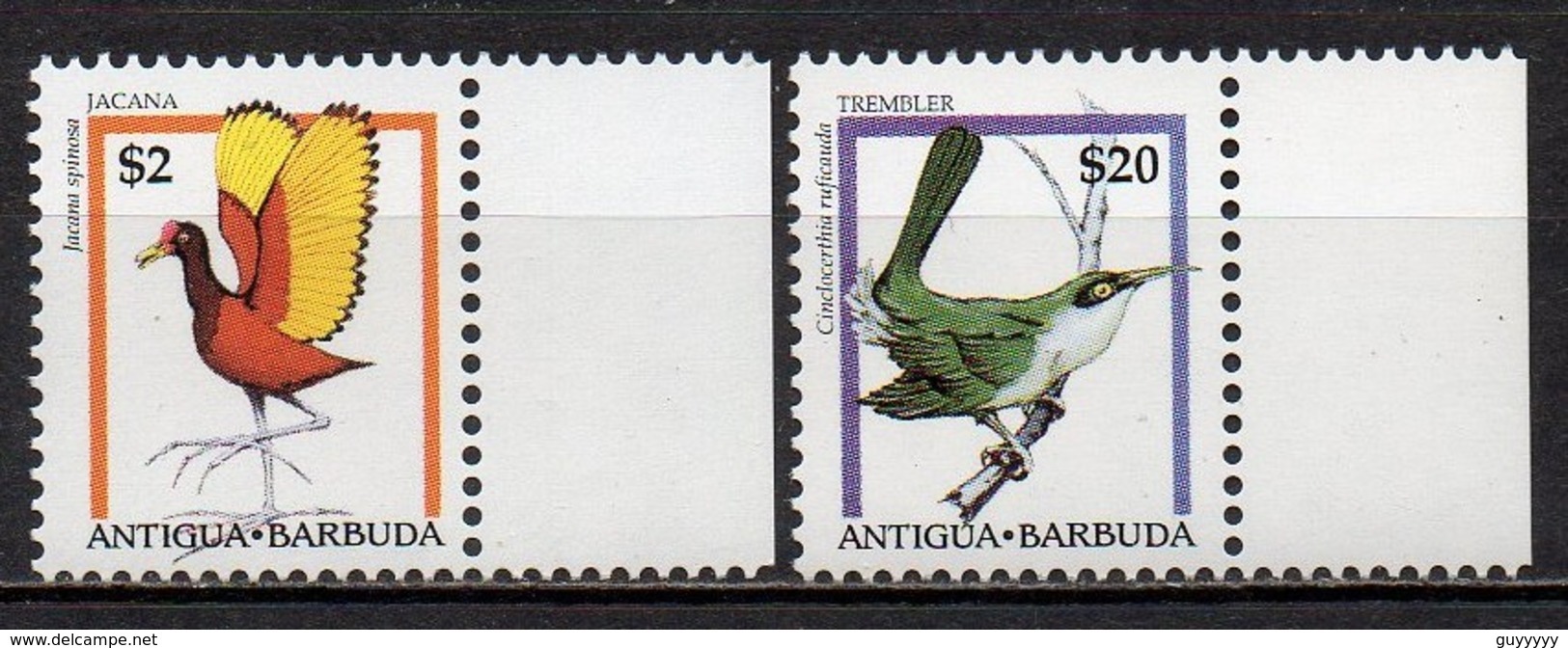 Antigua & Barbuda - 1995 - Yvert N° 1830 & 1831 ** - Série Courante, Oiseaux - Antigua Et Barbuda (1981-...)