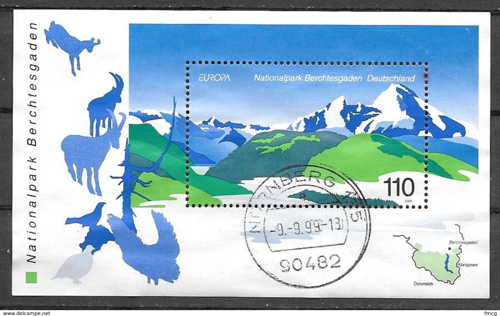 1999 C.E.P.T.- Berchtesgaden National Park, Used Sheet - Other & Unclassified